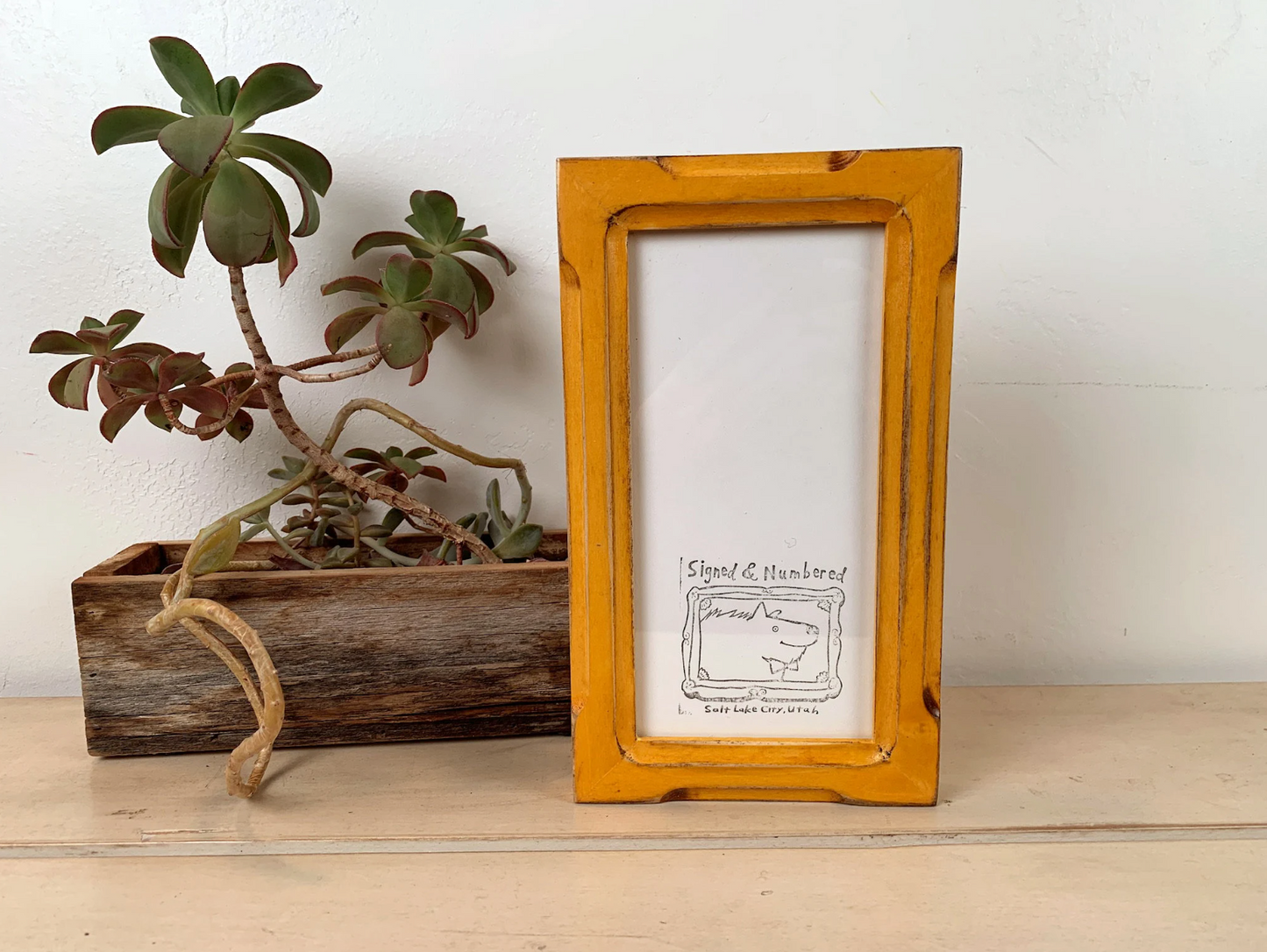 4x8" frame in 1x1 Shallow Bones style - Choose your color - FREE SHIPPING