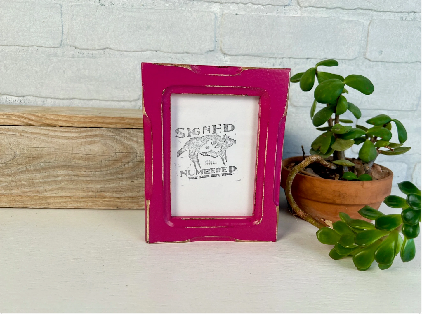 3.5x5" frame in 1x1 Shallow Bones style - Choose your color - FREE SHIPPING