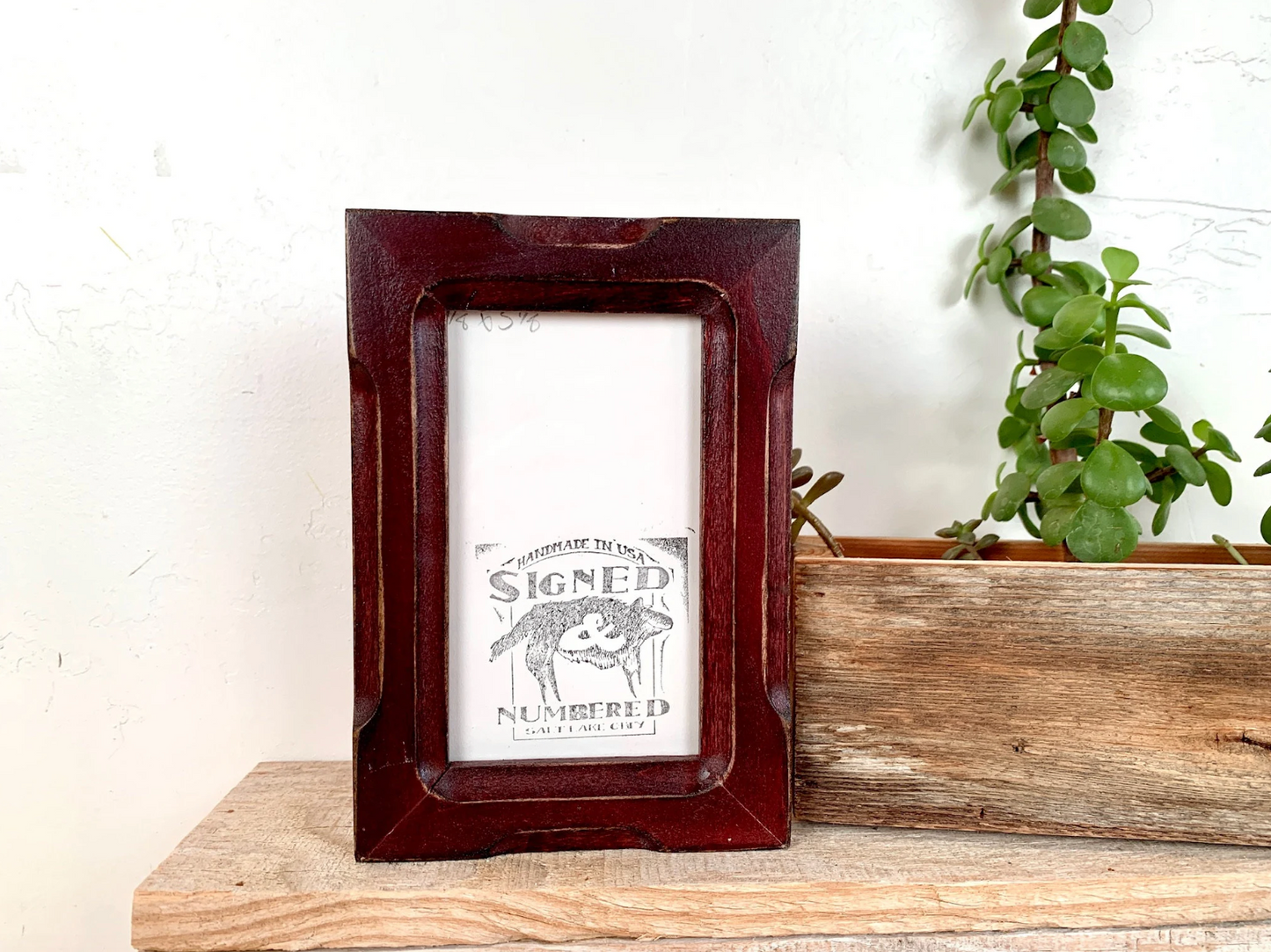 3x5" frame in 1x1 Shallow Bones style - Choose your color - FREE SHIPPING