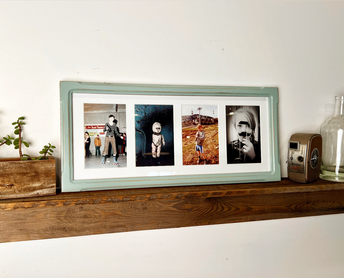 8x20" frame in 1x1 Shallow Bones style - Choose your color - FREE SHIPPING