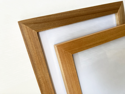 1.5 Standard frame style in Solid Natural Willow Hardwood - Choose your size - FREE SHIPPING!