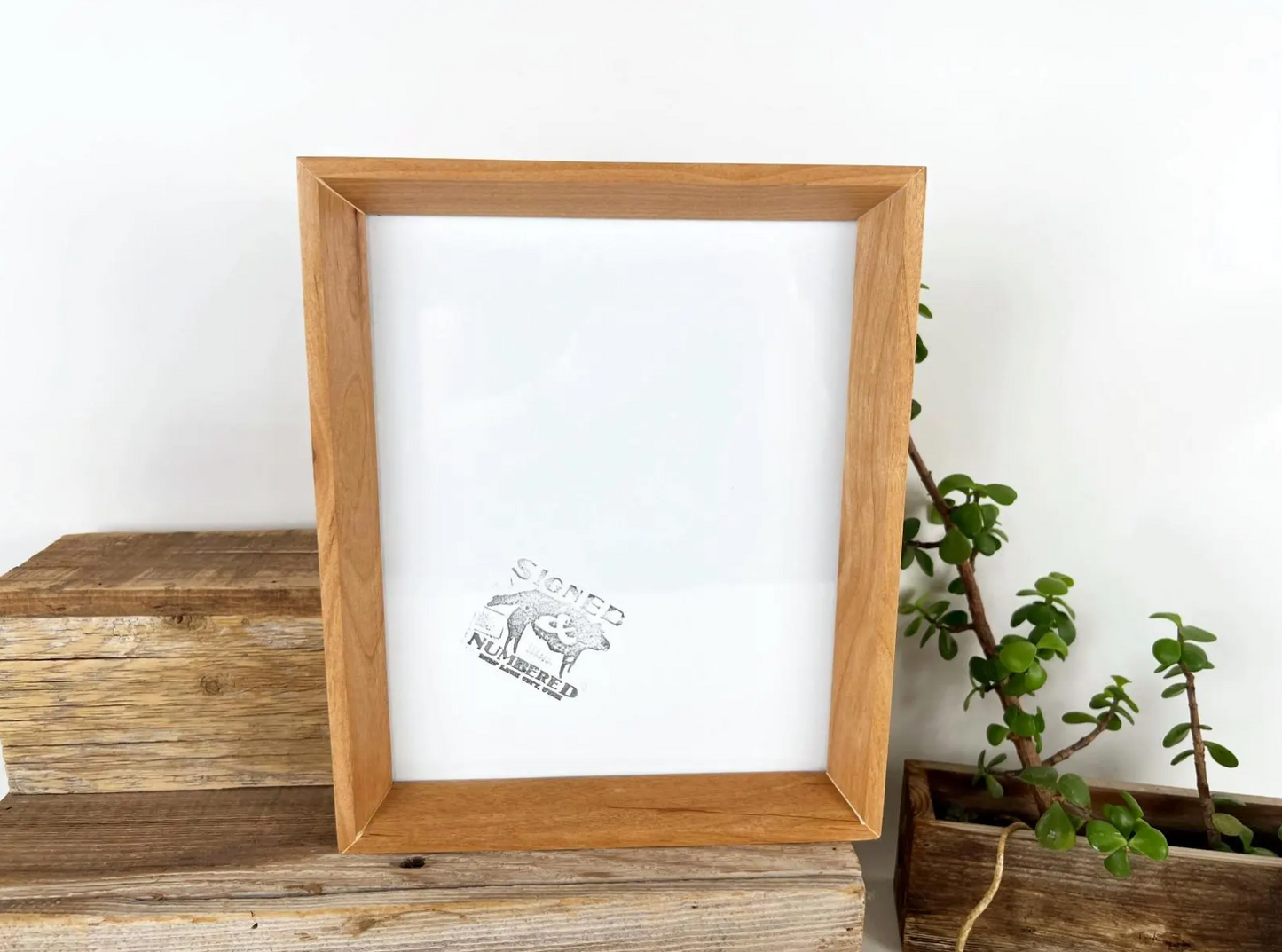 Park Slope frame style in Solid Natural Alder Hardwood - Choose your size - FREE SHIPPING!
