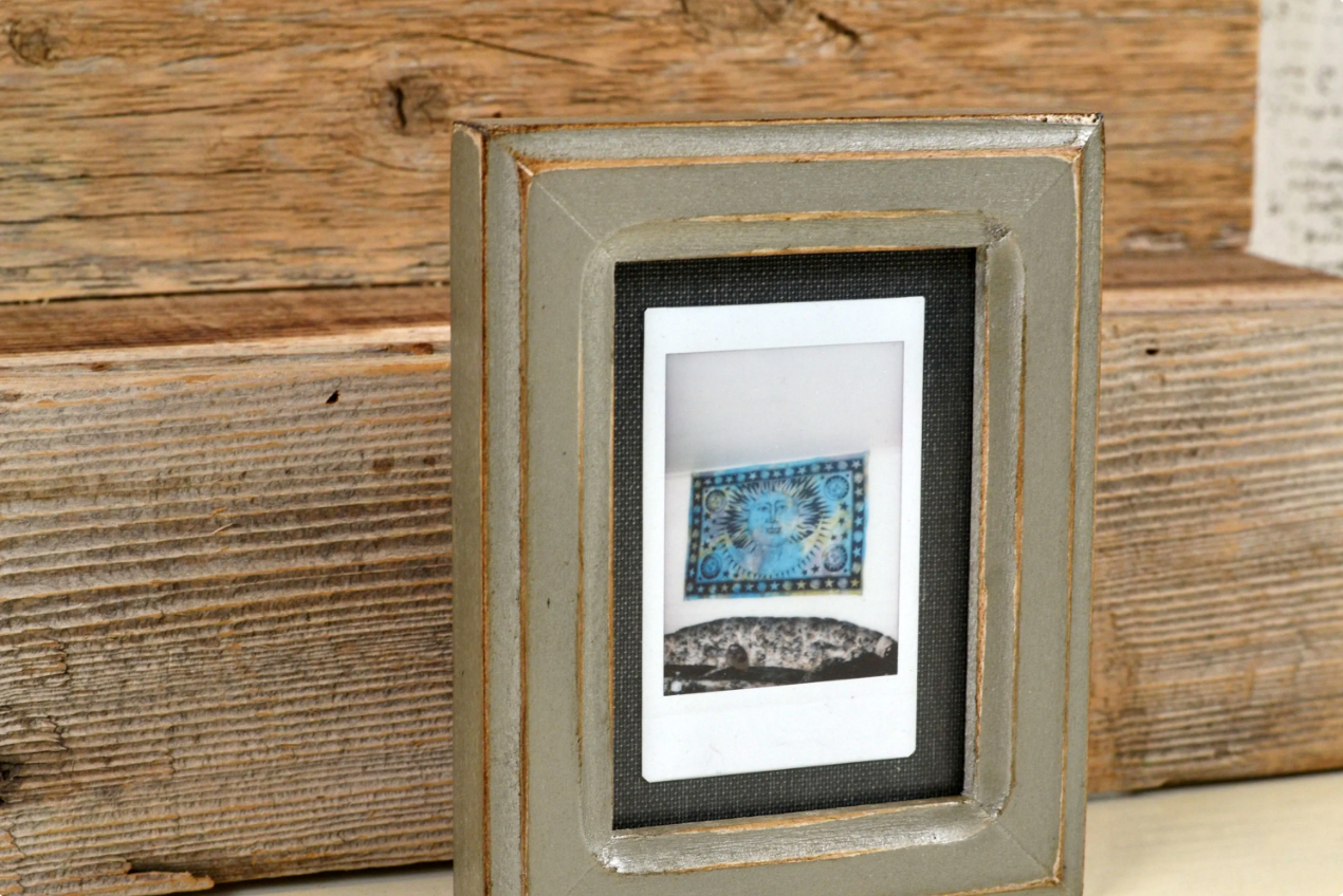 Picture Frame for Mini Instant Camera Print in Double Cove Style - Choose Your Frame and Mat Color
