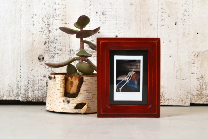 Picture Frame for Instant Camera Print in Double Cove Style - Choose Your Size & Color