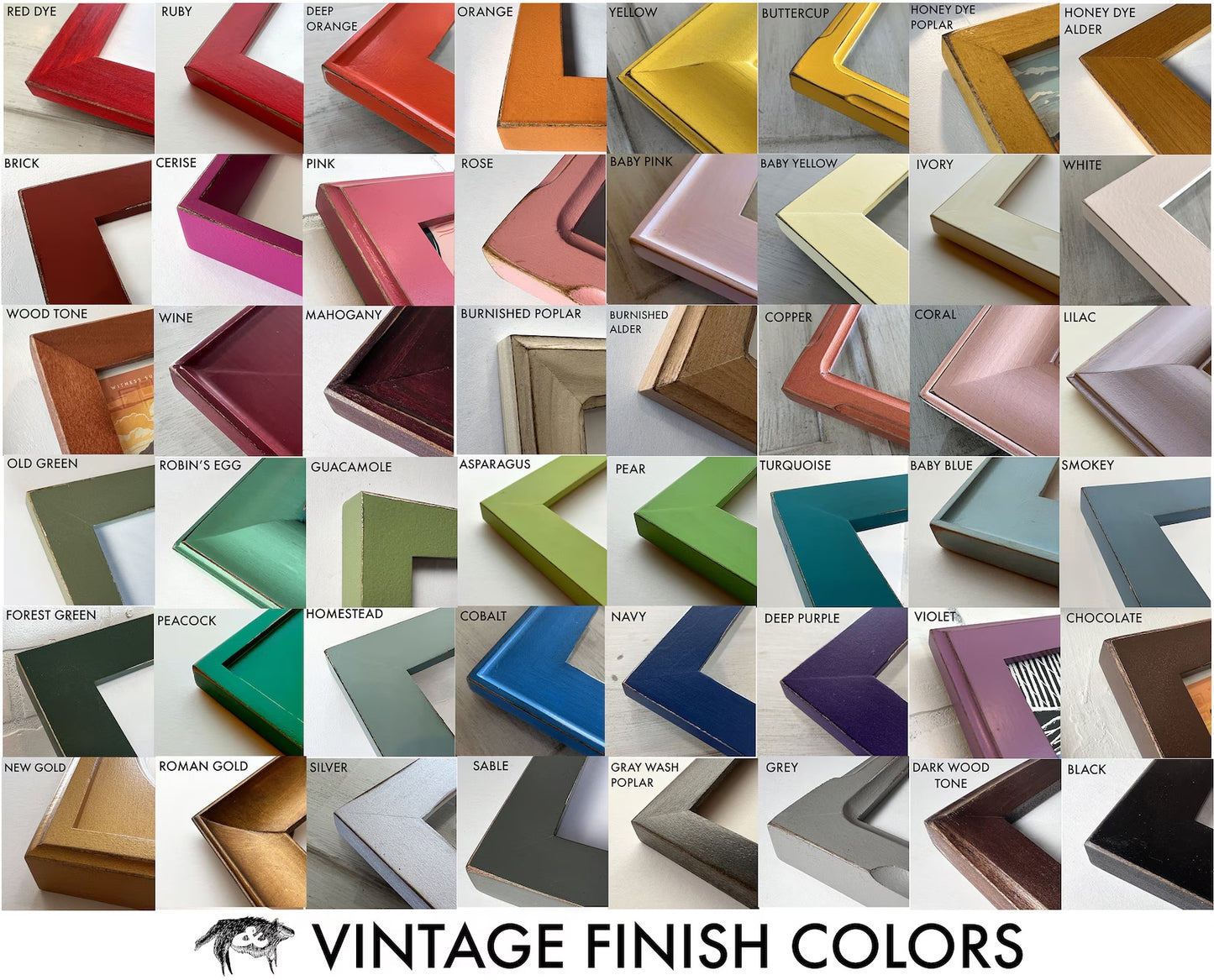 22x26" frame in 1.5 Standard style - Choose your color - FREE SHIPPING