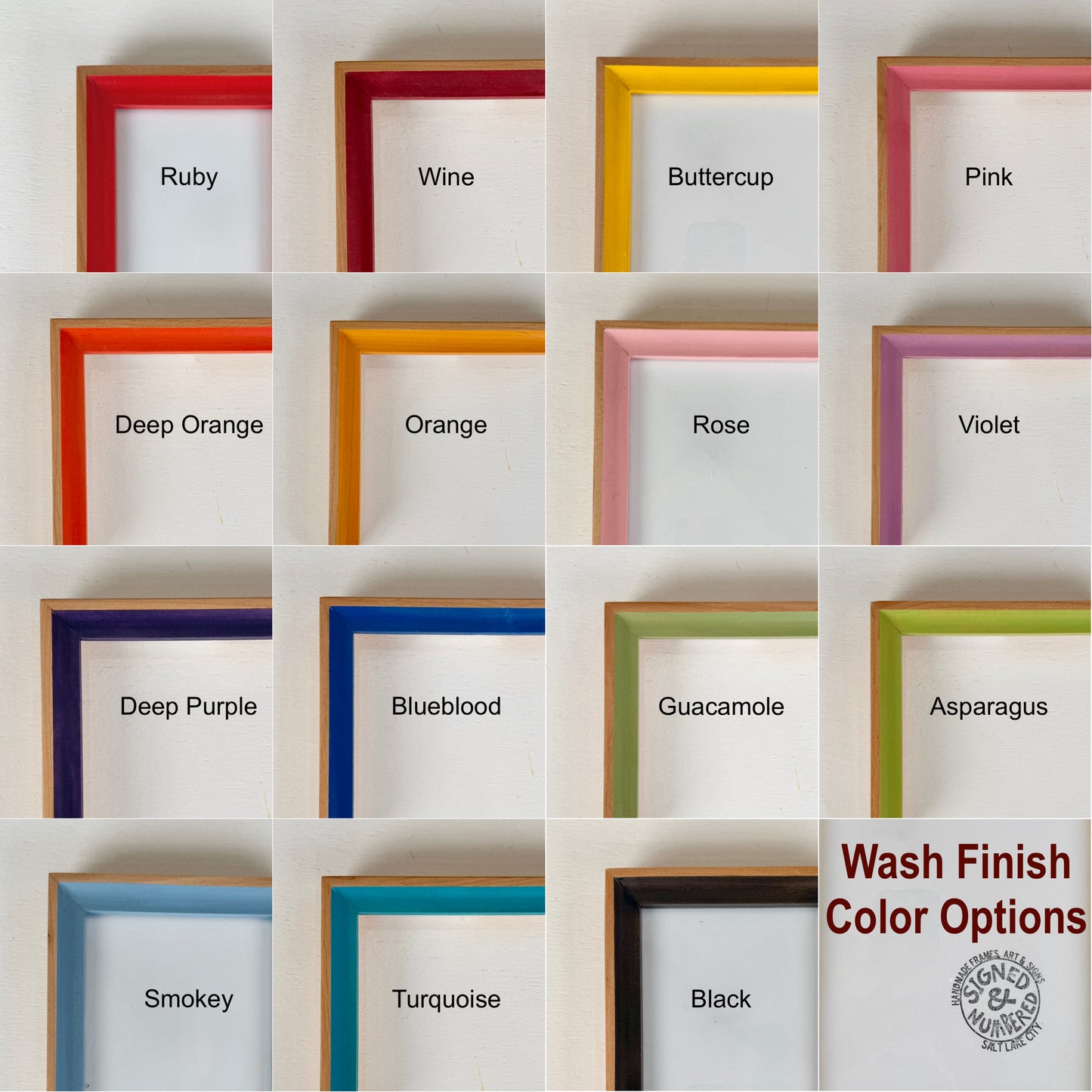 2x2" frame in Foxy Minus Alder style - Choose your color - FREE SHIPPING