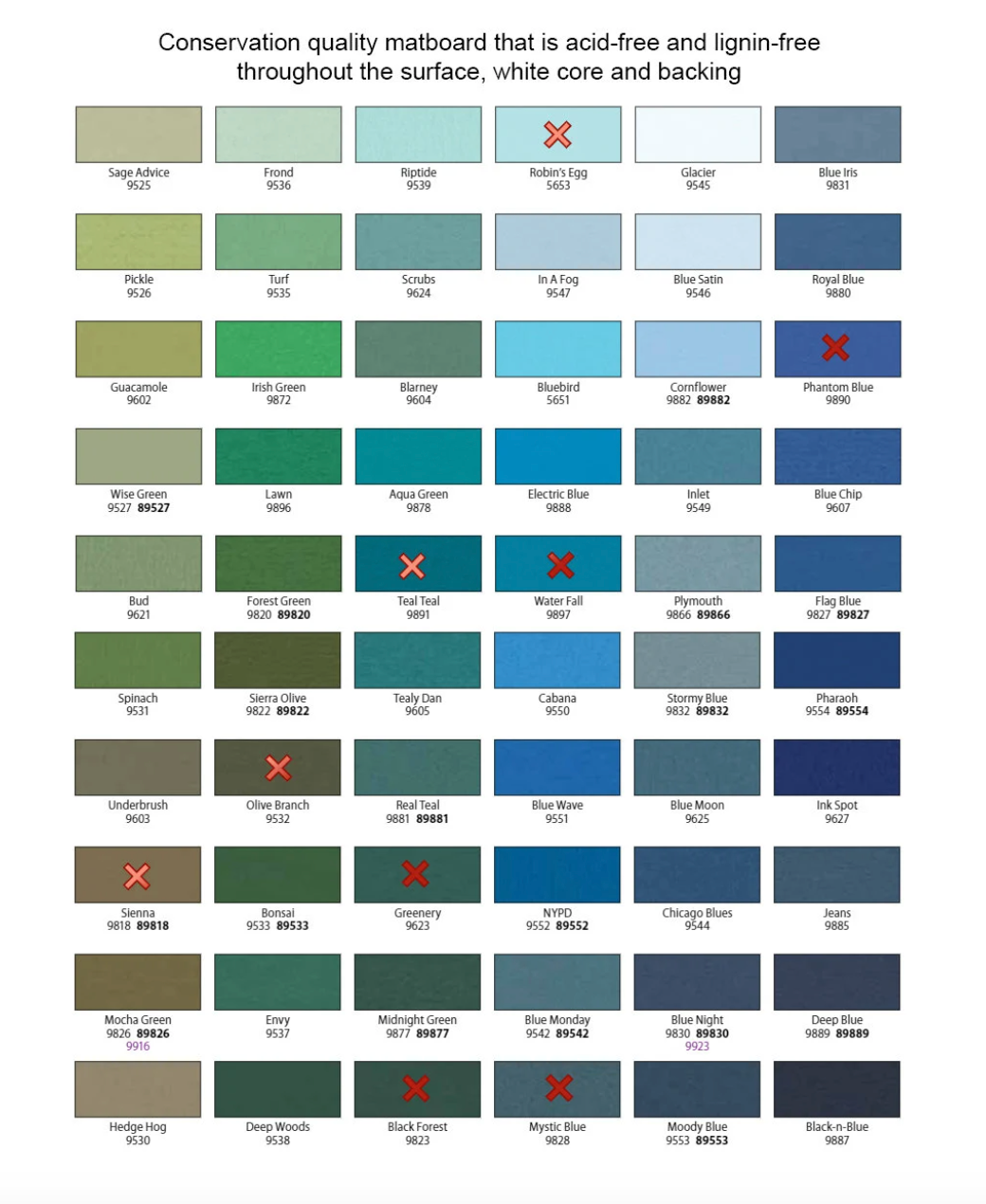 Set of 6 gallery style picture frames in 1x1 Flat - Choose your frame & mat color